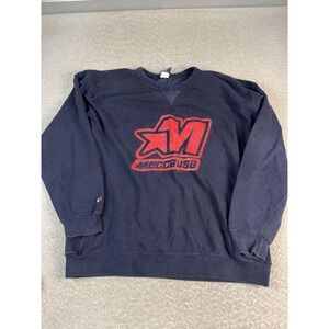 Mecca USA Sweatshirt Mens 2XL‎ Navy Blue Crewneck Pullover Big Logo Streetwear